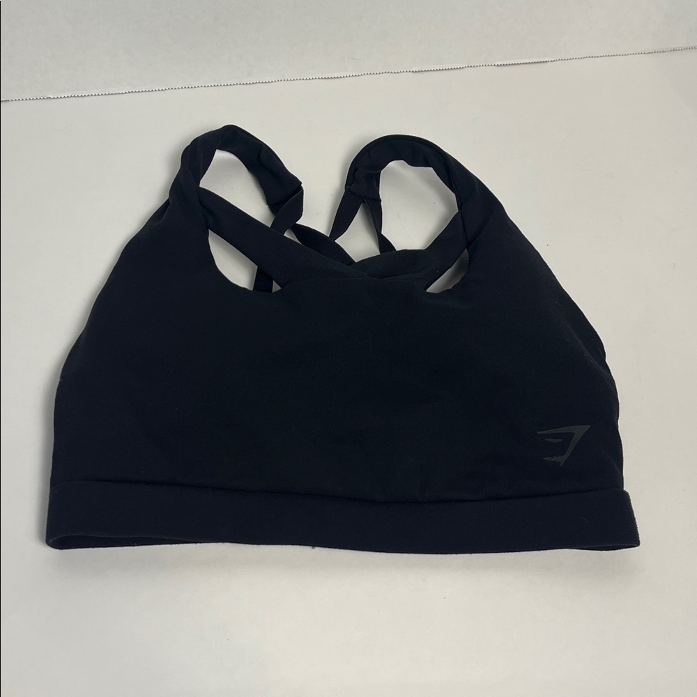 Gymshark Black Cross-Back Sports Bra Size XS